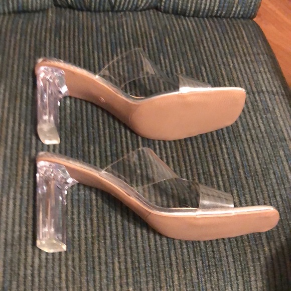 Brand New Clear Plastic Heels - Picture 5 of 7